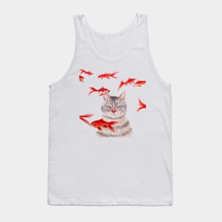 angry cat Tank Top